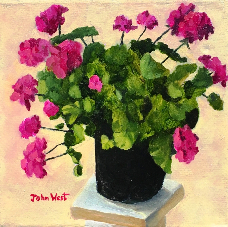 Patio Geranium by artist John West